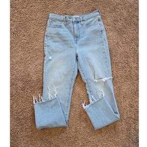 Madewell the perfect vintage jean coffey wash light denim high rise tapered 29